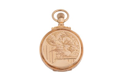 Lot 4 - AN 18CT GOLD AMERICAN WATCH CO. OPEN FACED KEYLESS WIND POCKET WATCH