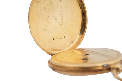 Lot 5 - A FRENCH 9CT GOLD OPEN FACED KEY WOUND POCKET WATCH