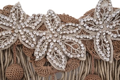 Lot 70 - A BYWALID HAND-EMBELLISHED DECORATIVE COLLAR WITH POSSIBLE ANTIQUE METAL CLASP