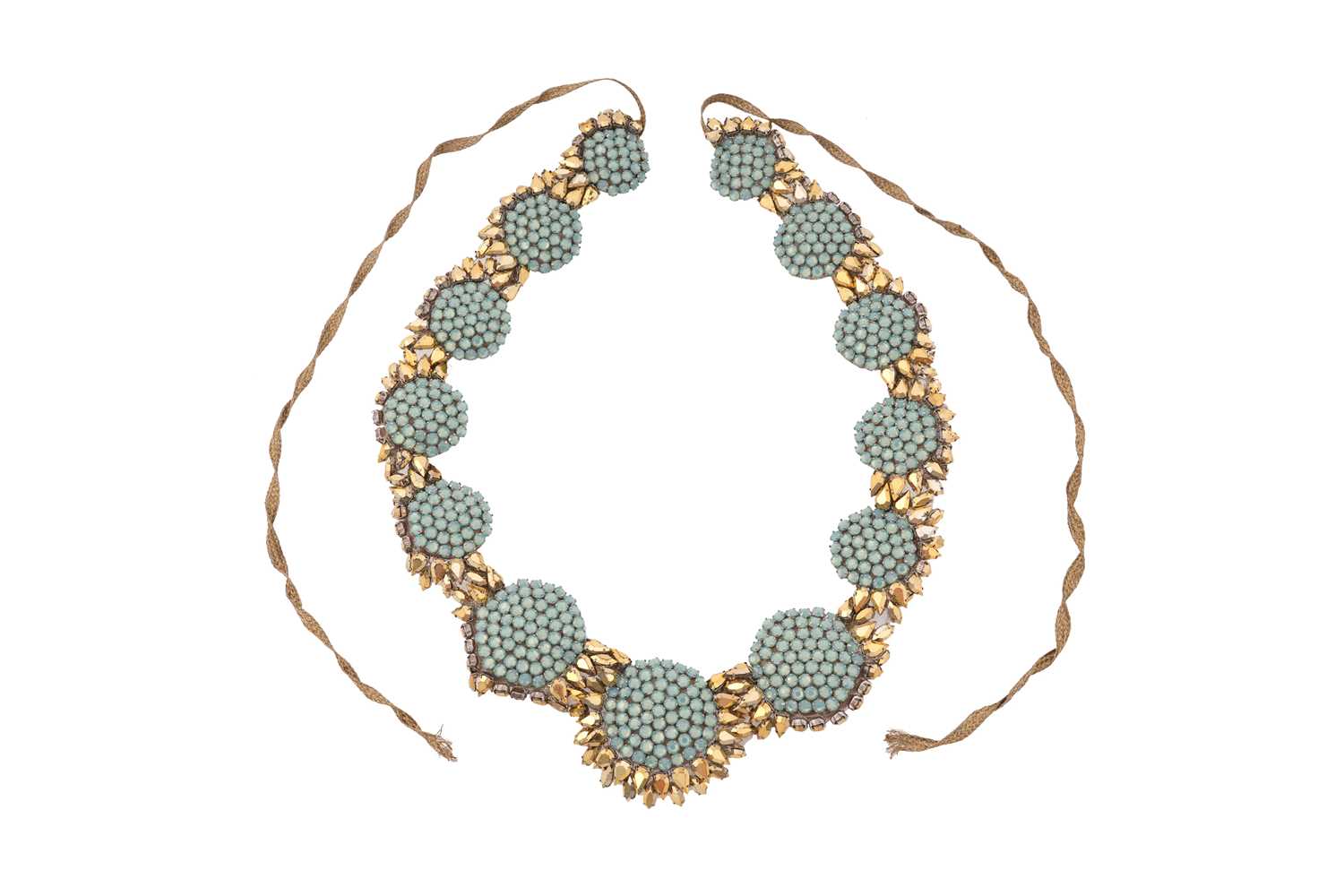 Lot 68 - A VERA WANG PASTE SET STATEMENT COLLAR NECKLACE