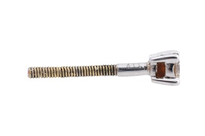 Lot 49 - AN 18CT WHITE GOLD AND DIAMOND SINGLE STUD EARRING