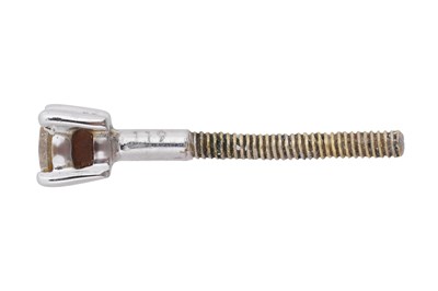 Lot 49 - AN 18CT WHITE GOLD AND DIAMOND SINGLE STUD EARRING