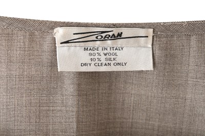 Lot 79 - A ZORAN WOOL AND SILK TWO-PIECE SLEEVELESS ENSEMBLE