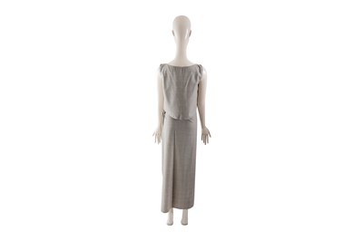 Lot 79 - A ZORAN WOOL AND SILK TWO-PIECE SLEEVELESS ENSEMBLE