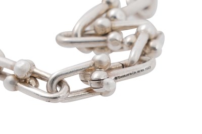 Lot 29 - A TIFFANY & CO. HARDWARE LINK SILVER NECKLACE
