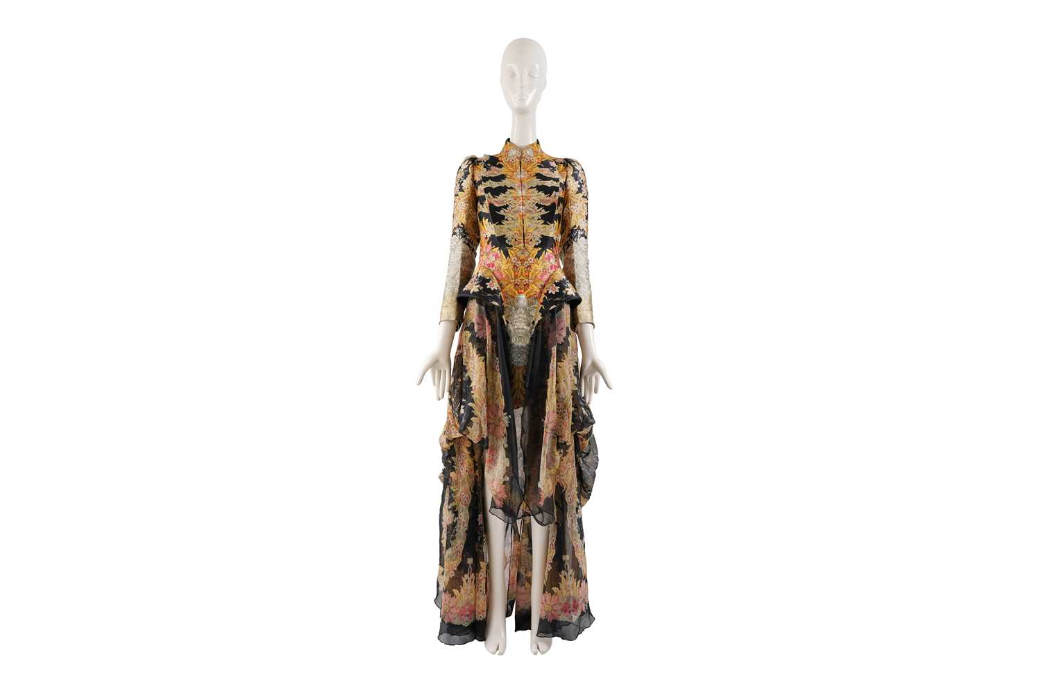 Lot 100 - A RARE ALEXANDER MCQUEEN ‘KALEIDOSCOPE’ SILK DRESS
