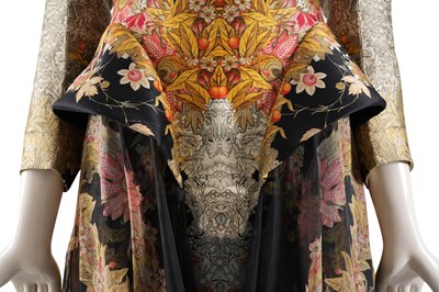 Lot 100 - A RARE ALEXANDER MCQUEEN ‘KALEIDOSCOPE’ SILK DRESS