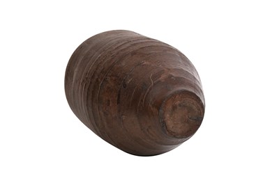 Lot 15 - A BROWN-GLAZED POTTERY JAR