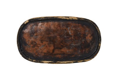 Lot 46 - A GILT LACQUERED BRONZE FIGURE OF LOKAPALA