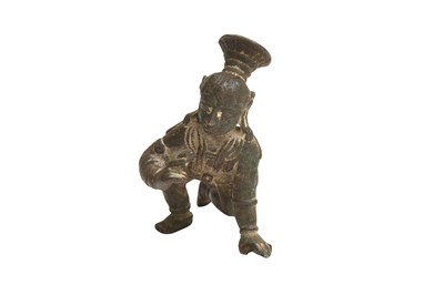 Lot 68 - A SOUTH INDIAN BRONZE FIGURE OF BALA KRISHNA