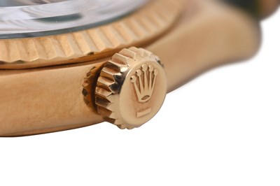 Lot 7 - A MEN’S EXTREMELY RARE VINTAGE ROLEX 18K GOLD AUTOMATIC WRISTWATCH.