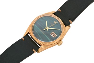 Lot 7 - A MEN’S EXTREMELY RARE VINTAGE ROLEX 18K GOLD AUTOMATIC WRISTWATCH.