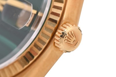 Lot 7 - A MEN’S EXTREMELY RARE VINTAGE ROLEX 18K GOLD AUTOMATIC WRISTWATCH.