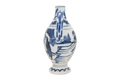 Lot 70 - A BLUE AND WHITE ARITA 'EUROPEANS' JUG