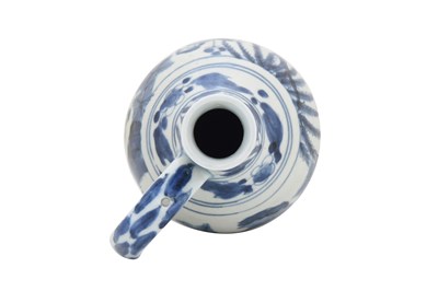 Lot 70 - A BLUE AND WHITE ARITA 'EUROPEANS' JUG