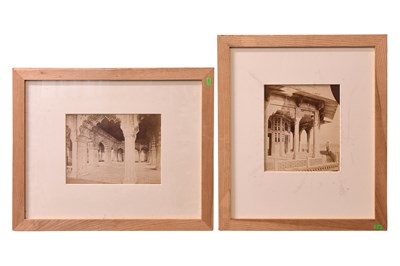 Lot 77 - MONUMENTS OF INDIA: TWO BLACK-AND-WHITE PHOTOGRAPHS OF MUGHAL PAVILIONS