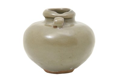Lot 14 - A SMALL CELADON-GLAZED JARLET