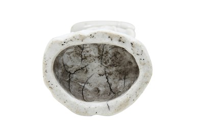 Lot 20 - A BLANC DE CHINE DEHUA FIGURE OF 'ADAM'