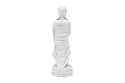 Lot 20 - A BLANC DE CHINE DEHUA FIGURE OF 'ADAM'
