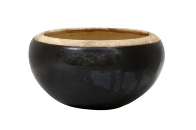 Lot 9 - A BROWN-GLAZED ALMS BOWL