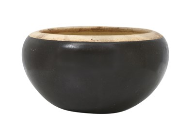 Lot 9 - A BROWN-GLAZED ALMS BOWL