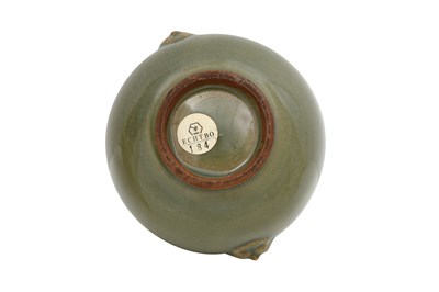 Lot 64 - A CELADON-GLAZED INCENSE BURNER