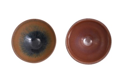 Lot 11 - A PERMISSON-GLAZED BOWL AND A 'HARE'S FUR' BOWL