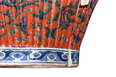Lot 74 - A PAIR OF LARGE IMARI 'SHISHI' JARS AND COVERS