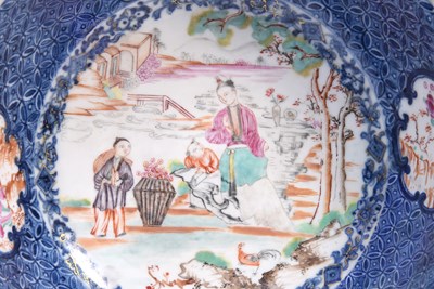 Lot 33 - A FAMILLE ROSE 'PEASANTS' BOWL